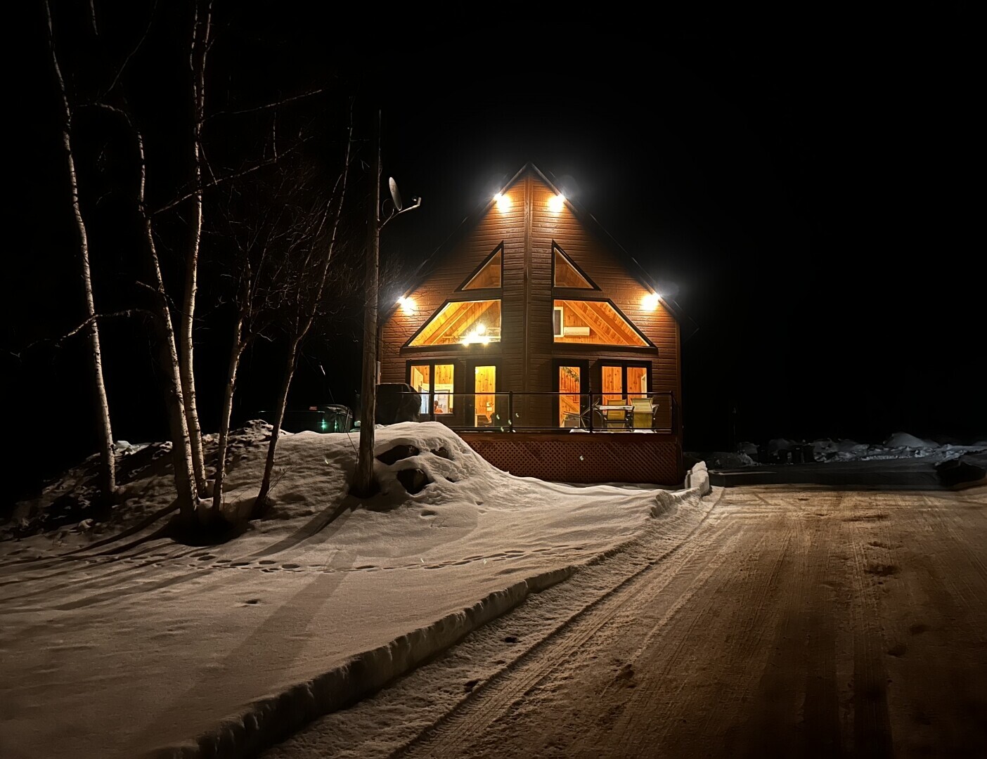 Chalet alpin en vieux bois
